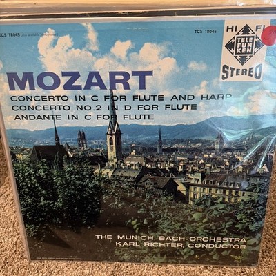 Rare Telefunken HiFi Stereo Mozart/Karl Richter 'Concerto for Flute' NM Tested