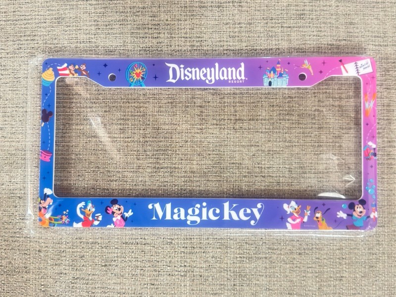 2026 Disneyland Magic Key License Plate Frame NEW