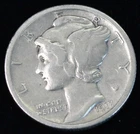 1917 D Mercury Dime 10c- Fine Details- Denver Minted