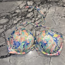 Victoria  s Secret 36C Paisley Print Push Up Bikini Swim Top