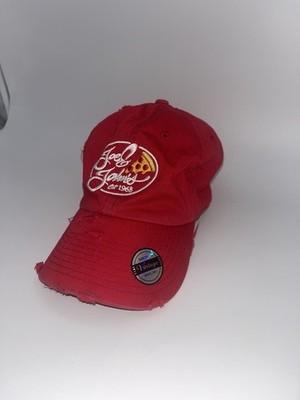 KB Ethos HENNY Red Distressed Strapback Hat One Size