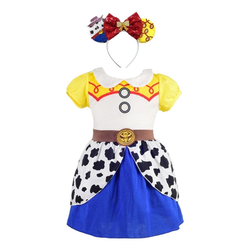 Robe enfant fille en satin et tulle avec bandeau de cheveux pour fête et carnaval