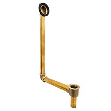 Westbrass 18 Brass Direct Connect Bath Waste Overflow Rough-In Less Trim