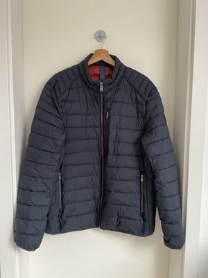 CASA MODA Herren Jacke XL Dunkelblau Gesteppt Ohne Kapuze Reißverschluss