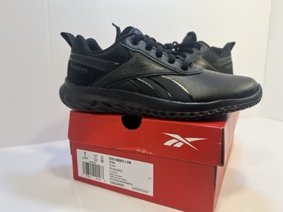 Reebok Rush Runner 5 Syn kids Black Low Top Lace-Up Running Sneakers