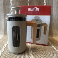 La Cafetiere Pisa 3 Cup Cafetiere Latte Wood Handle