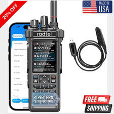 Digital Handheld Radio Scanner Fire Police VHF FM EMS Ham 2 Way Transceiver GPS