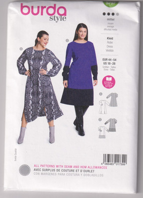5797 BURDA Style -DRESS w Variations - Sz 18 to 28