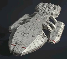 Classic BATTLESTAR GALACTICA Battlestar Galactica 24" 1/2000 Custom 3d Model Kit