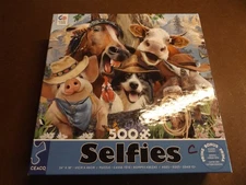 Ceaco 550 Piece Selfies "Mountain Meadow" Howard Robinson Art Puzzle  18" x 24"