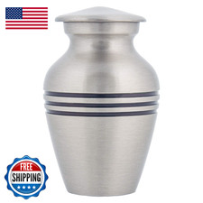 Adera Dreams Small Urns For Human Ashes Keepsake - Set Of 1 In Pewter - Mini