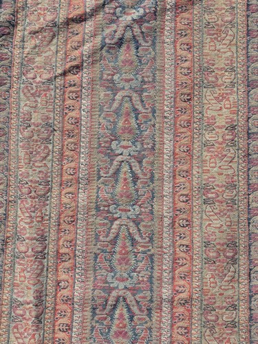 ANTIQUE MID 19TH C STRIPED PAISLEY SHAWL FR SCOTLAND ESTATE - Picture 3 of 7