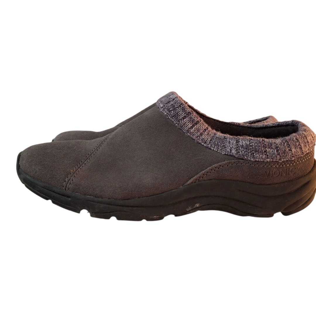 Vionic Womens Arbor Gray Clogs Slip On Comfort Size 10