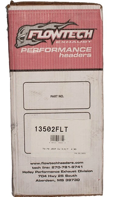 Cabezal de escape Flowtech Performance apto para Jeep CJ6 V8 1972-79 5,0 identificación de pieza 13502FLT Foto 3 de 4