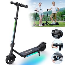Kids Electric Scooter 150W Age 6-14 Kick E-Scooter LED Display 2 Wheels 3 Speeds