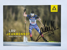 original signierte Autogrammkarte Olympia 2026 - Biathlon - Lou Jeanmonnot