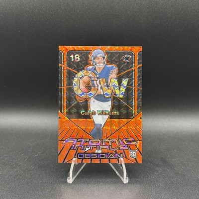 2024 Panini Obsidian - Atomic Initials Caleb Williams #11 Orange Mosaic (RC)