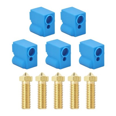 5 PCS Nozzles and Silicone Socks for Anycubic Vyper, Kobra Plus, 3D Printer P...