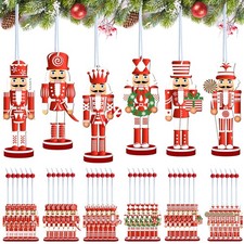 Christmas Nutcrackers Decorations Ornaments Wooden Hanging Figures Decorations