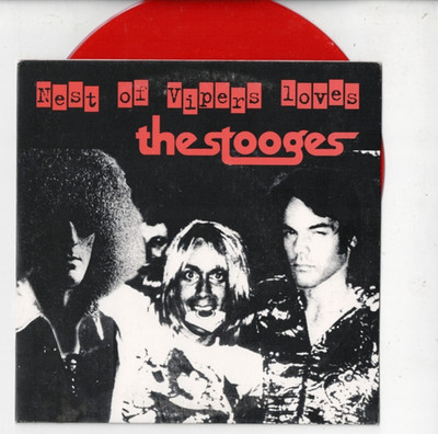 DENIZ TEK/JEFF DAHL Loves The Stooges 7'' VINYL PS GARAGE Red Vinyl Radio Birdman