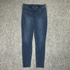 SPANX Jeans Womens Size L Blue Skinny Pull on Slimming