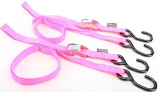 Powertye 22267 Tie-Down Cam S-Hook 1"X5.5' Pink Pair