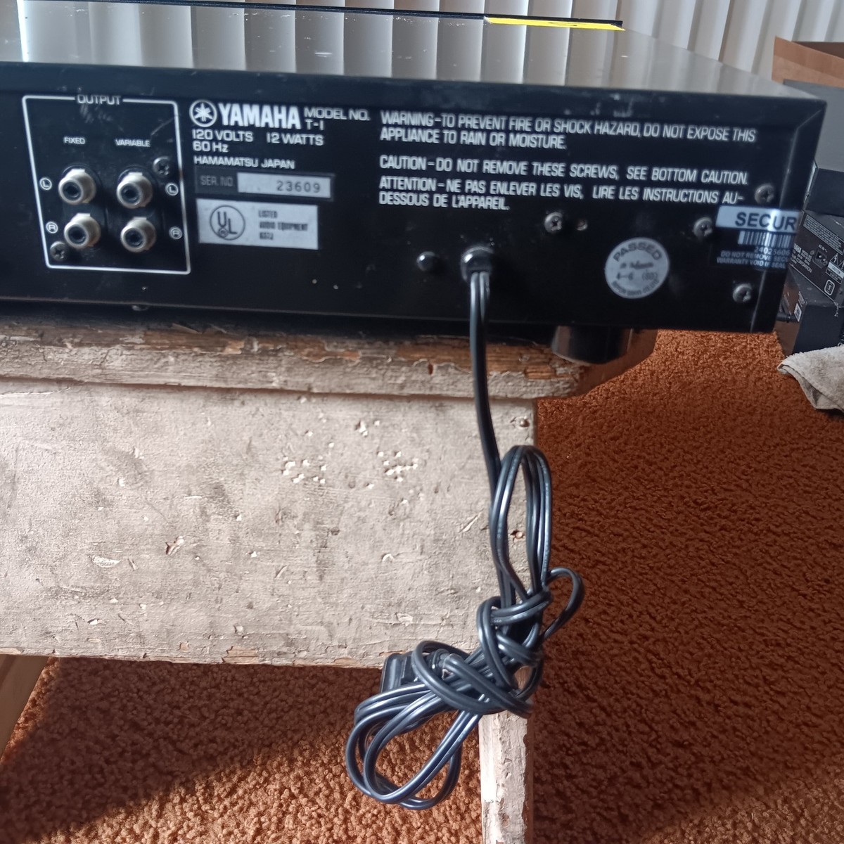 Yamaha T-1 Natural Sound AM FM Tuner | eBay