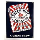 Vintage Beech Nut Chewing Tobacco Sign Lorillards Porcelain Sign 9x12"
