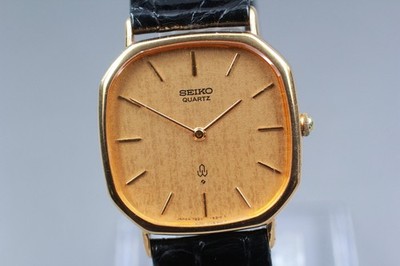 Vintage 1978 [EXC+5] SEIKO Chariot 7820-5210 Gold Flake Men 30mm