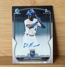 2023 Bowman Diego Hernandez Chrome Auto 1st #CPA-DH Royals