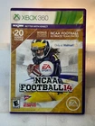 NCAA Football 14 (Xbox 360) W/ Case & Inserts, Tested RARE BONUS CONTENT EDITION