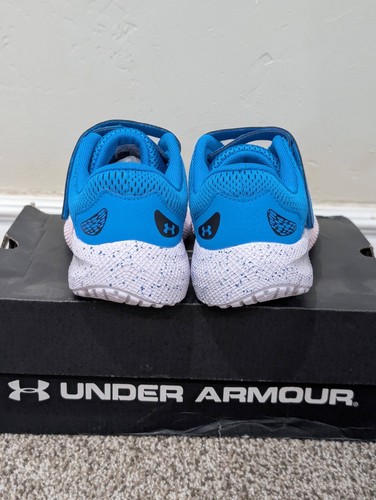Size 2Y Unisex Under Armour PS Pursuit 2 AC Blue Hook & Loop Athletic Sneakers - Picture 5 of 8