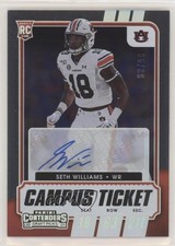 2021 Contenders Draft Picks College Campus Ticket 63/99 Seth Williams Auto k0s