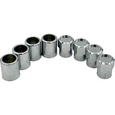 Tire Valve Stem Chrome Sleeve And Hex Chrome Valve Cap Set Tire Valve Stem Chrome Sleeve And Hex Chrome Valve Cap Set
