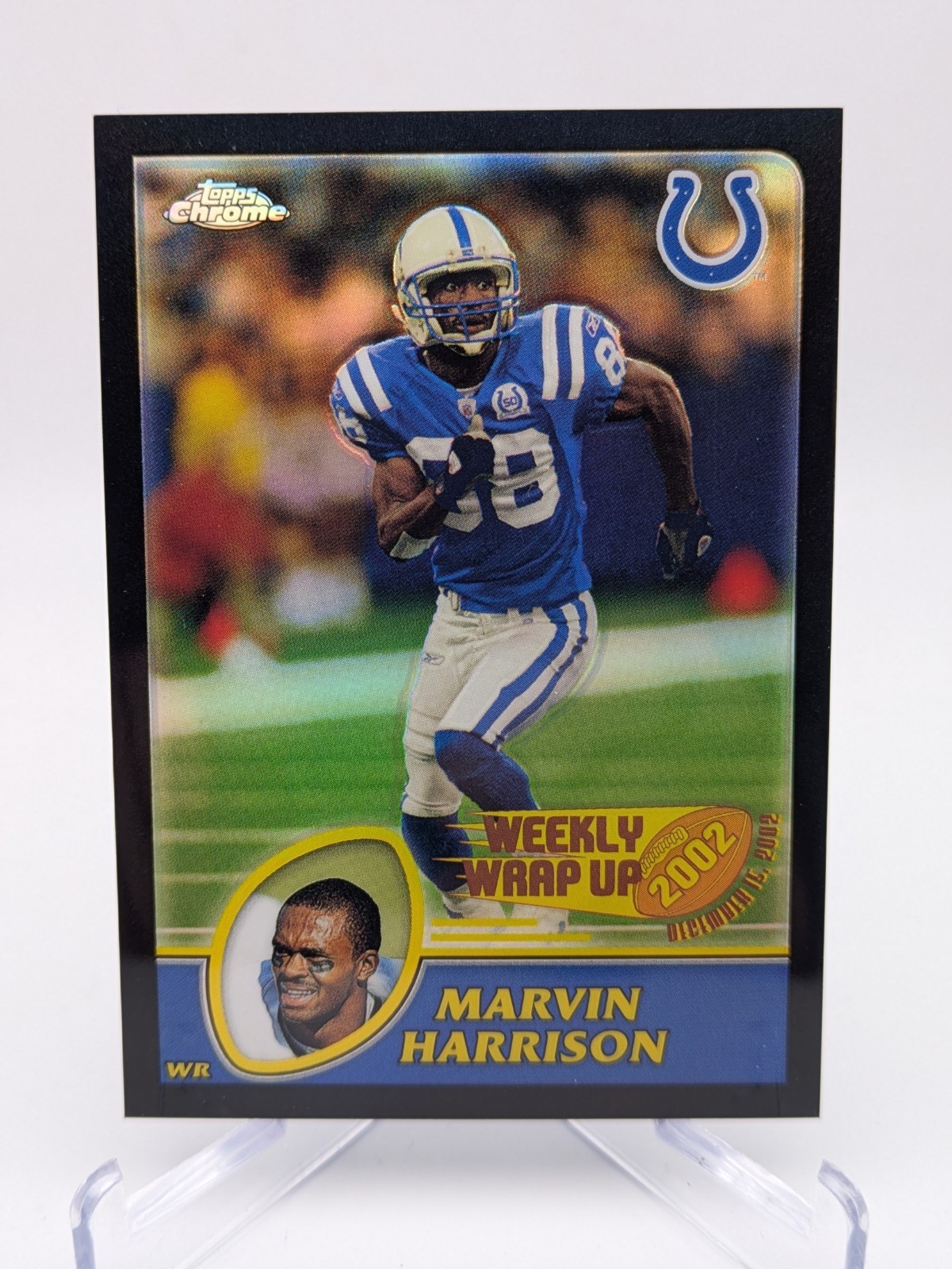 💥 2003 Topps Chrome MARVIN HARRISON Highlights #160 Black Refractor #/599 HOF