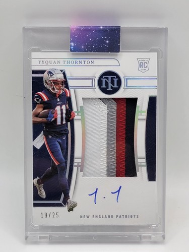 2022 National Treasures Rookie Patch Auto RPA /25 Tyquan Thornton
