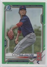 2021 Bowman Draft Chrome Green Refractor 98/99 Chih-Jung Liu #BDC-190 8t7