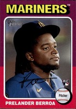 2024 Topps Heritage Prelander Berroa #424 Seattle Mariners 3B