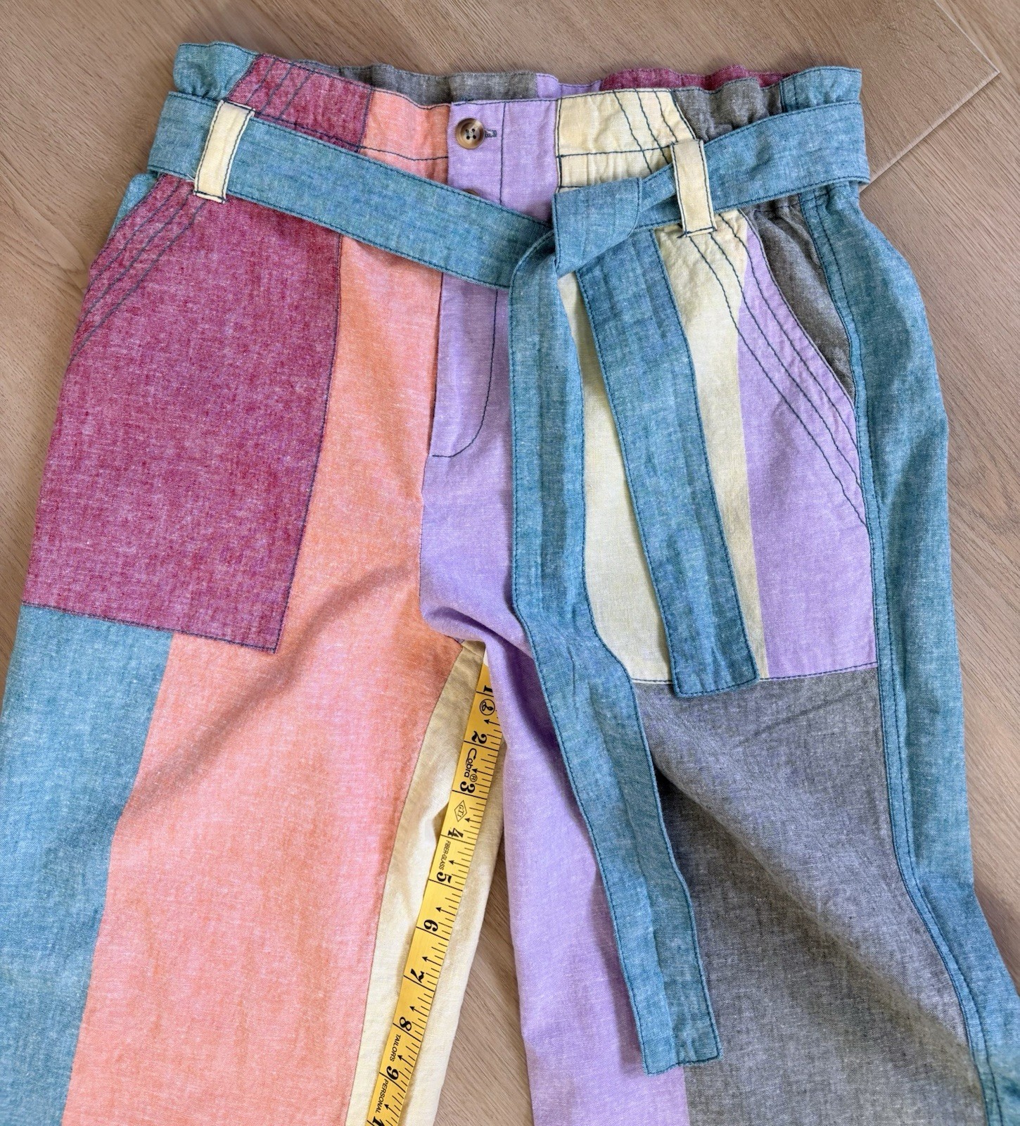 New Current Air MultiColor Pastel Patchwork Paper… - image 3