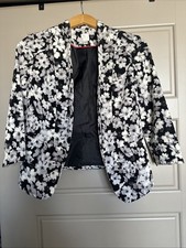 Lauren Conrad Floral Blazer Women s Size 2 Open Front