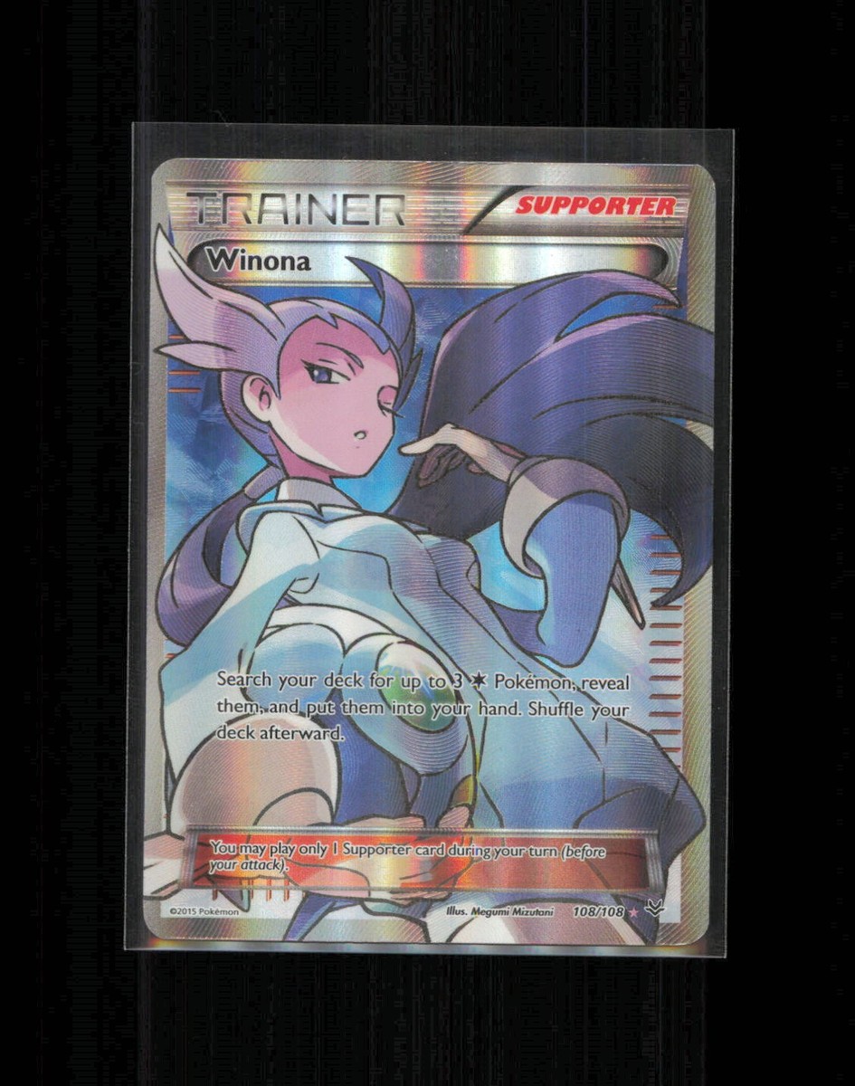 winona pokemon card full art - (108/108) - XY Roaring Skies Search your deck for up to 3 Colorless Pokemon and put them into your hand Brigette and Winona : r/pkmntcgcollections