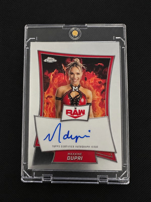 2025 Topps Chrome WWE Maxxine Dupri Red Brand Auto #RBA-MAX