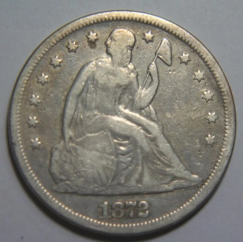 1872 Liberty Seated Silver Dollar - $1 - No Reserve!