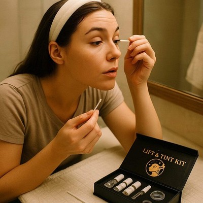 Talinzen Lash Lift & Brow Tint Kit   DIY At-Home Salon-Style Curl and Color