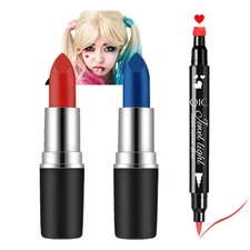 Mysense Face Paint Kit for Halloween Costume Set1 - Red Blue Makeup