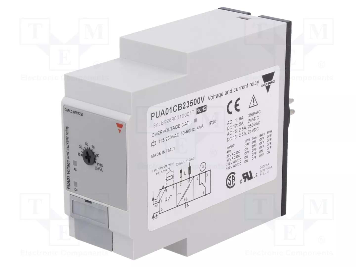 CARLO GAVAZZI PUA01CB23500V Voltage monitoring relay
