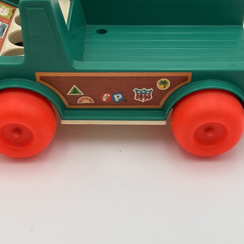 Vintage Fisher Price Little People Camper Truck with Boat Play Family 1972 - Picture 11 of 18