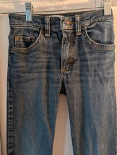 Wrangler Boys Classic Straight Jeans Size 6 Slim Blue Denim