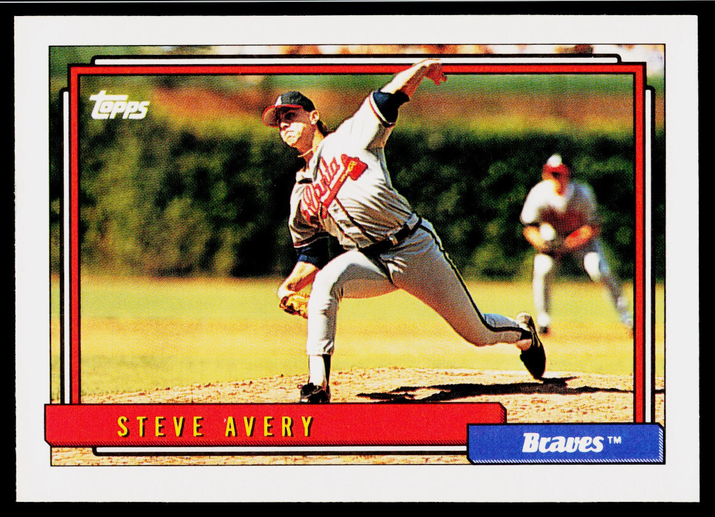 Steve Avery, 1992 Topps, #574, Atlanta Braves,