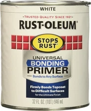 RUST-OLEUM 330494 Quart Universal Bonding Primer 32 Fl Oz (Pack of 1), White 